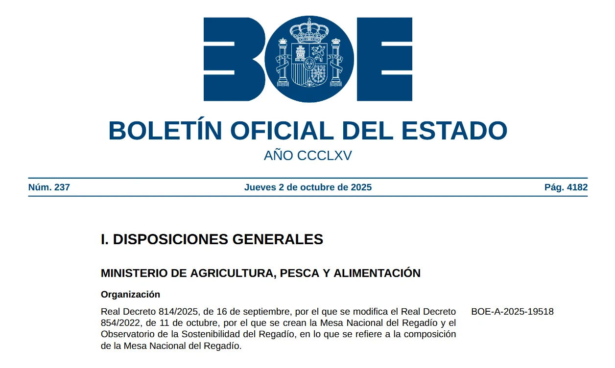 Portada del BOE de hoy