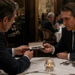 Lobista sobornando a un político